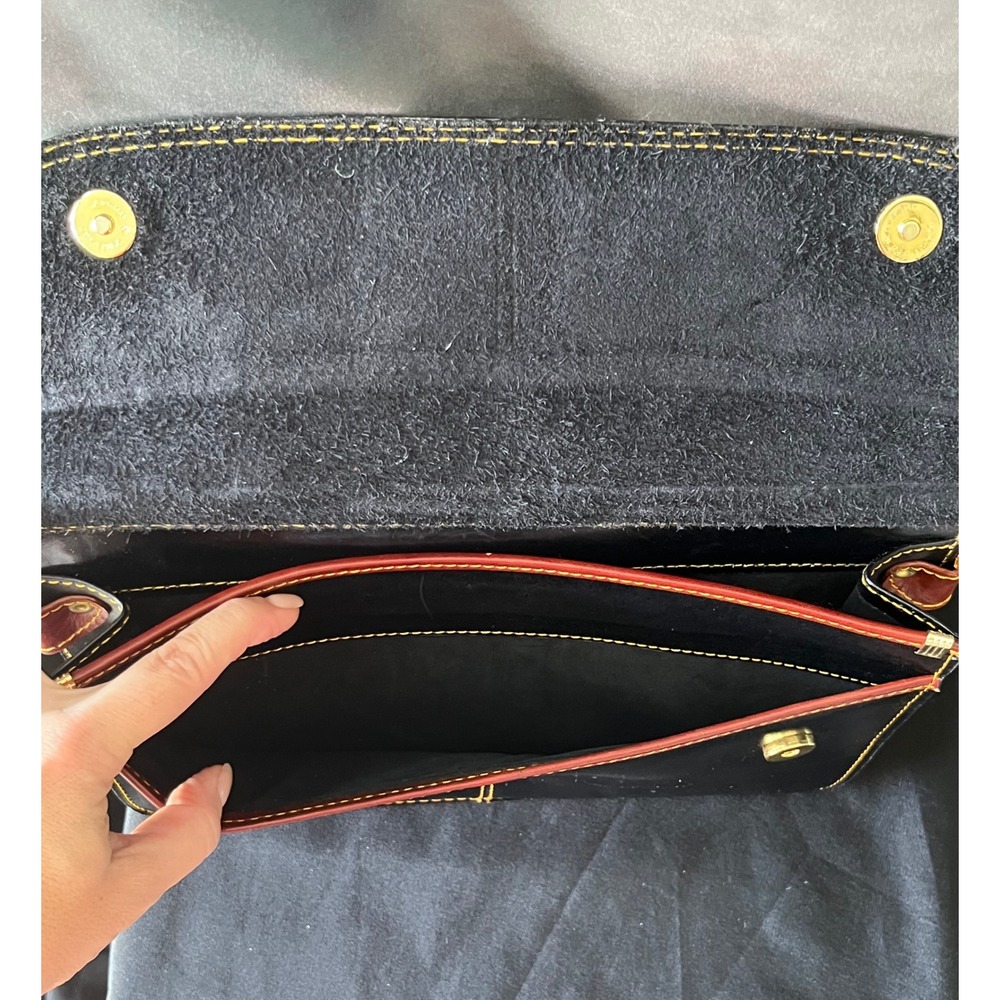 Wolf Thailand Leather‎ Briefcase Satchel Bag Top Handle Crossbody Strap - Picture 6 of 16